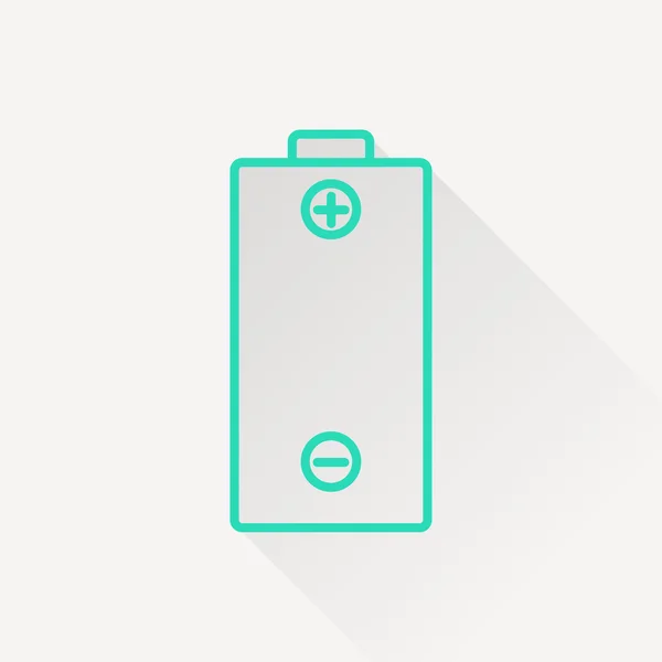 Pictogram van batterij — Stockvector