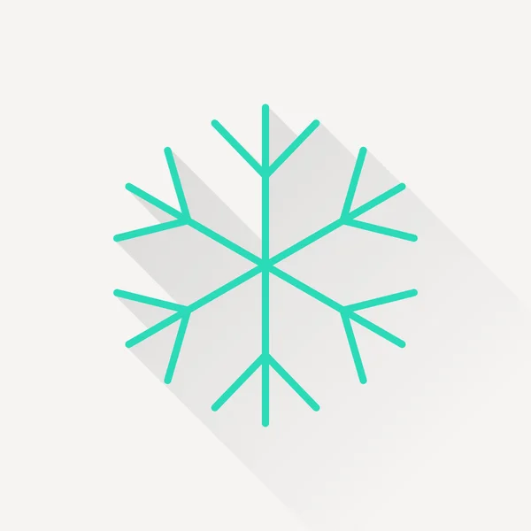 Xmas icon of snow — Stock Vector