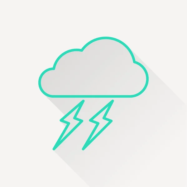 Icône de la tempête — Image vectorielle