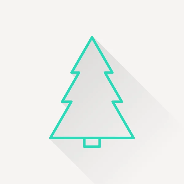 Weihnachtsbaum-Symbol — Stockvektor