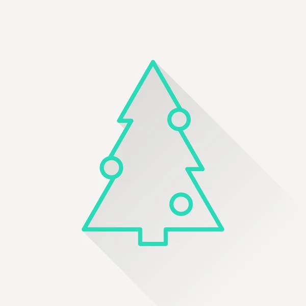 Pictogram van de kerstboom — Stockvector