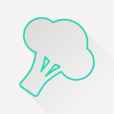 Vektör brokoli simgesi.