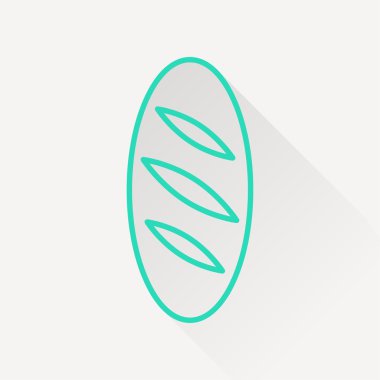 Vektör somun simgesi.