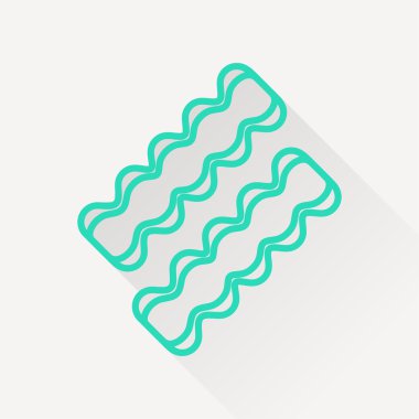 Vektör pastırma simgesi.