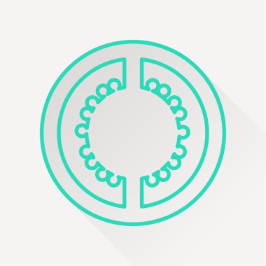 Vektör domates slice simgesinin.