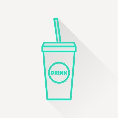 Vektör içki simgesi.