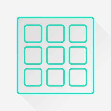 Vektör Belçika waffle simgesi.