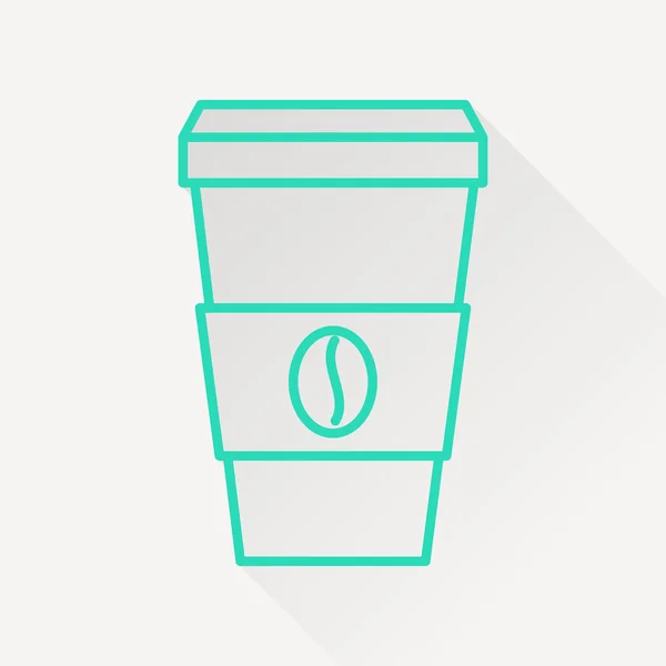 Vector koffiekopje pictogram. — Stockvector