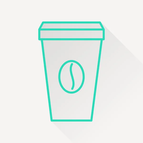 Vector koffiekopje pictogram. — Stockvector