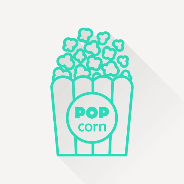 Vector palomitas de maíz icono . — Vector de stock