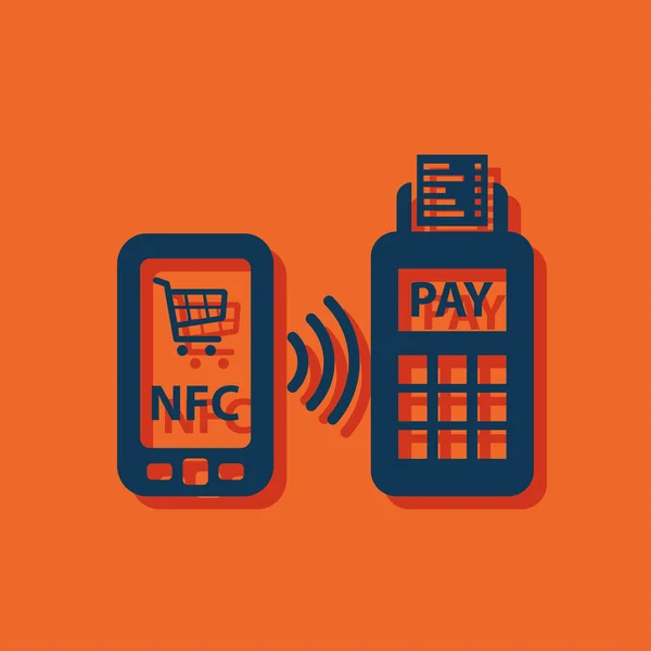 NFC ödeme cep telefonu simgesi