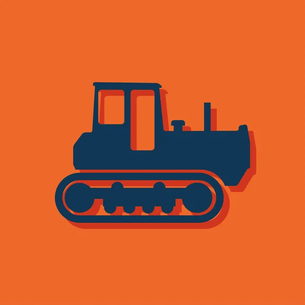 Icona bulldozer — Vettoriale Stock