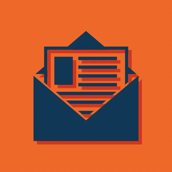 Abrir icono de correo — Vector de stock