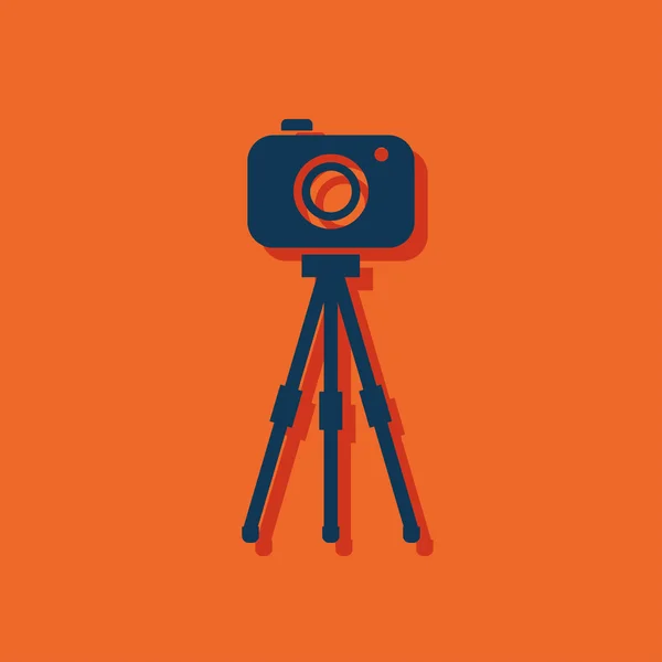 Fotoaparát na stativ ikonu — Stockový vektor