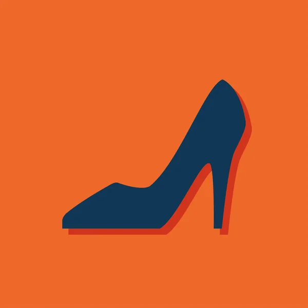 Mujer zapato icono — Vector de stock