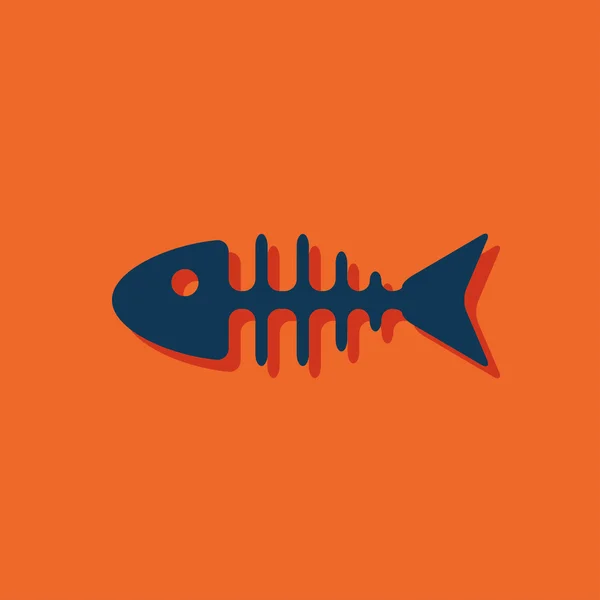 Ícone de espinha de peixe —  Vetores de Stock
