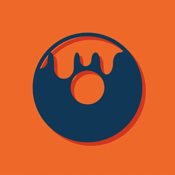 Icono de donut — Vector de stock