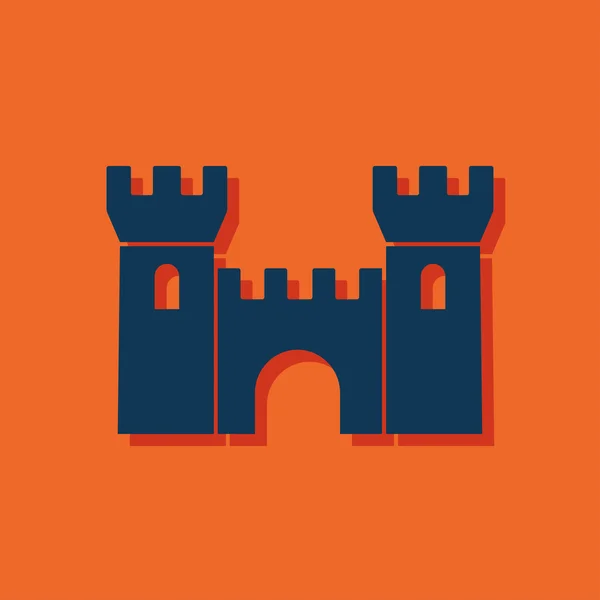 Icon of castle — Stock Vector