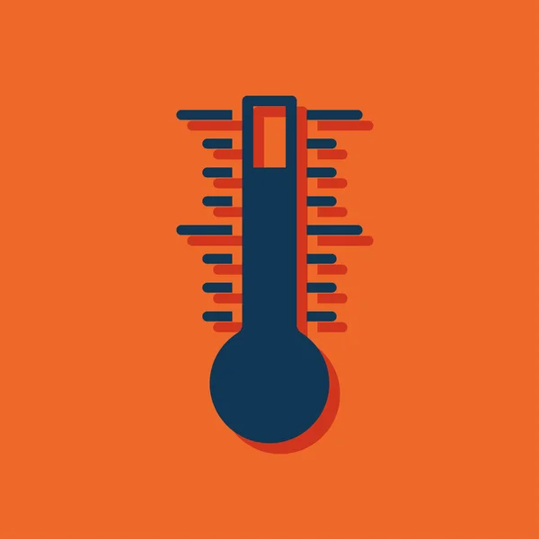 Icon of thermometer — Stock Vector