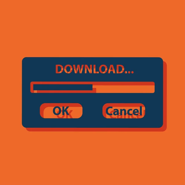 Downloaden venster progressbar — Stockvector