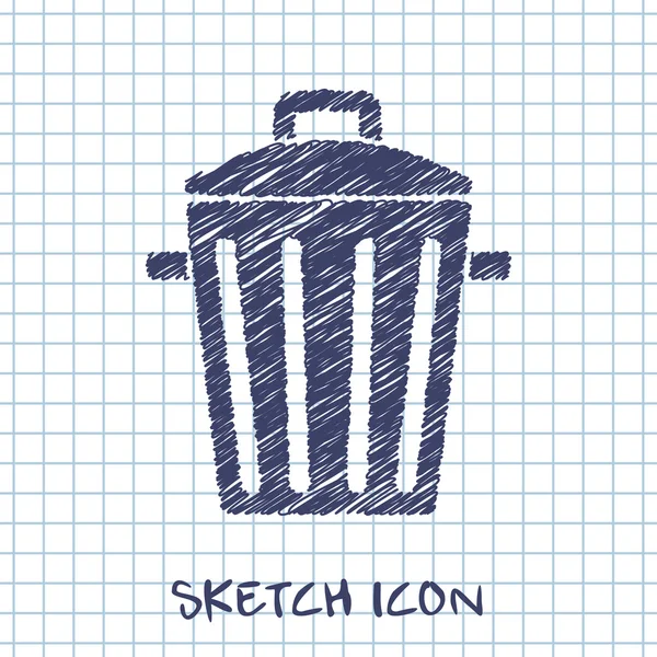 Trash can icon — Stock Vector