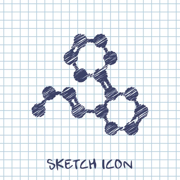 Icône de formule chimique — Image vectorielle