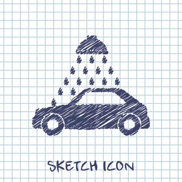 Vector icono de lavado de coches — Vector de stock