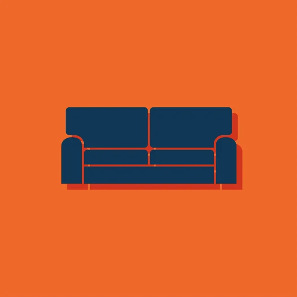 Ikone des Sofas — Stockvektor