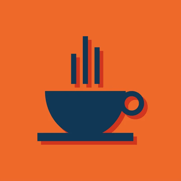 Icono de la taza de café — Vector de stock