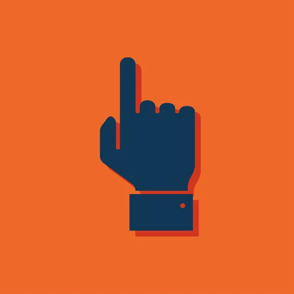 Ikone der Zeigenden Hand — Stockvektor
