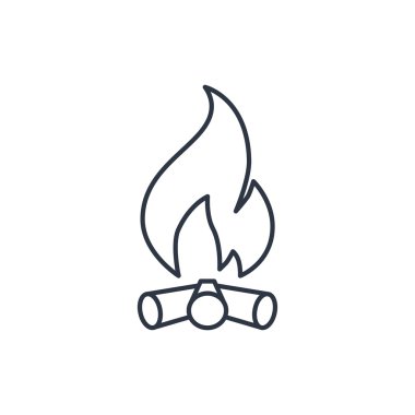 Şenlik ateşi anahat simgesini