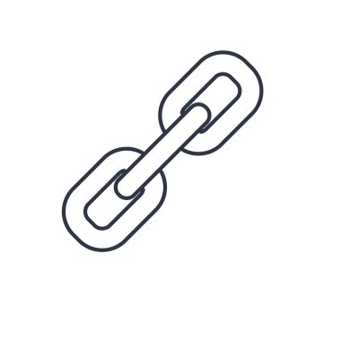 zincir bağlantı anahat simgesini