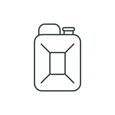 yakıt teneke kutu anahat simgesini