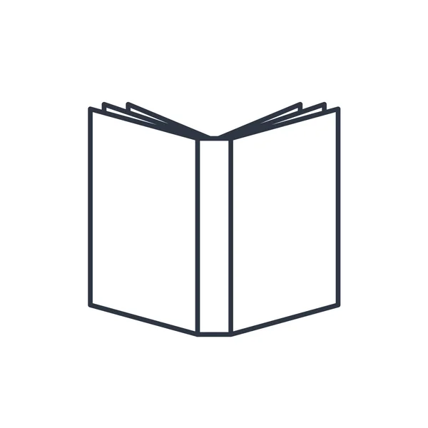 Livre ouvert aperçu icône — Image vectorielle