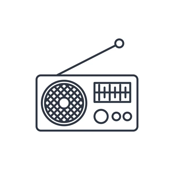 Radio disposition ikonen — Stock vektor