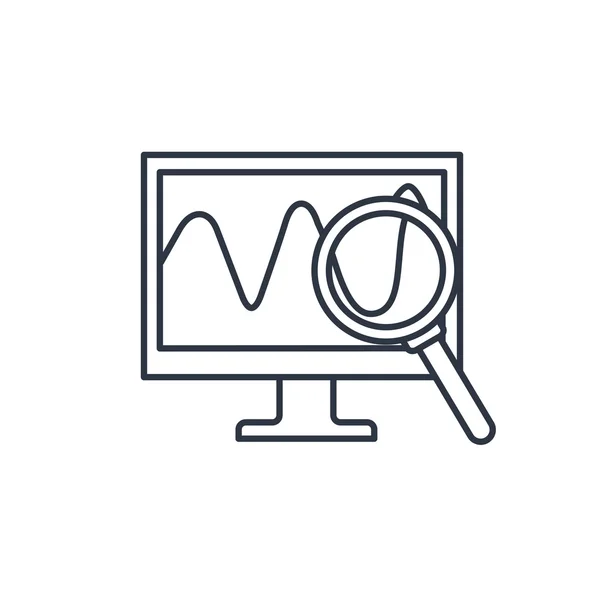 Icono del esquema de monitoreo — Vector de stock