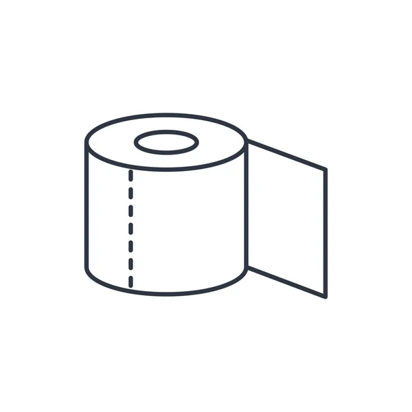 Toilet paper outline icon — Stock Vector