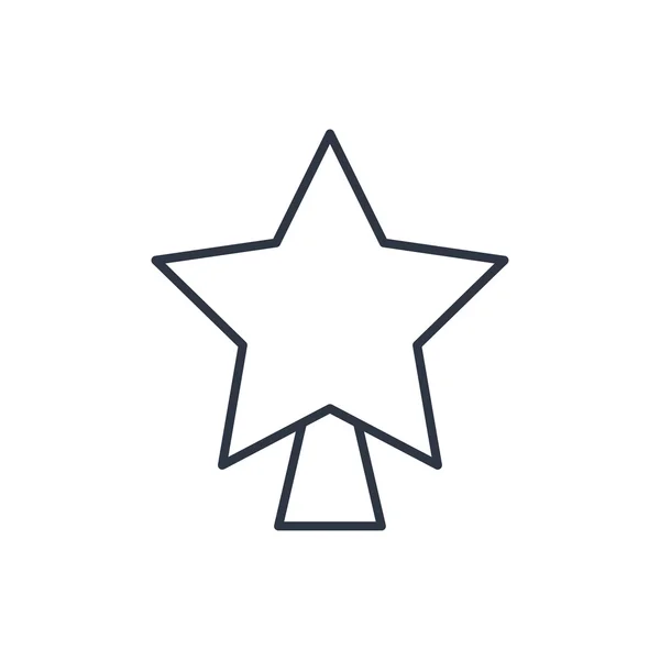 Ícone de contorno estrela xmas — Vetor de Stock