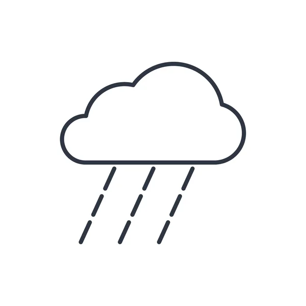 Osnovy ikona silného deště — Stockový vektor