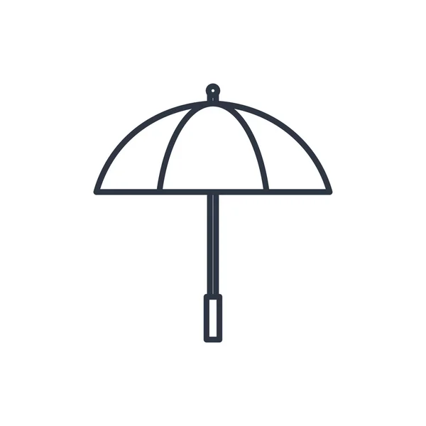 Outline icon of umbrella — Stock Vector