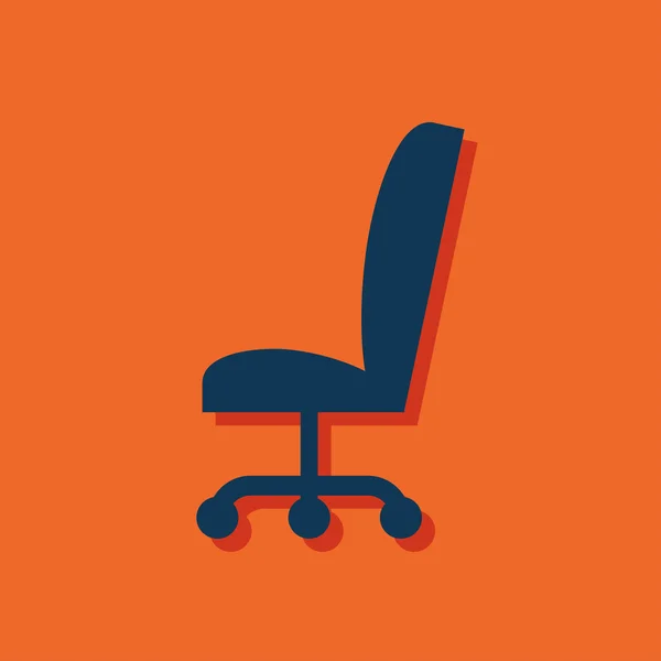 Icône de chaise de bureau — Image vectorielle