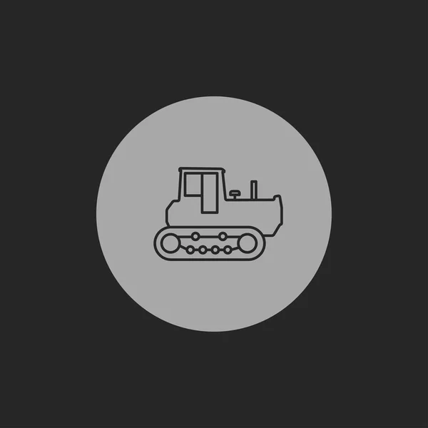 Bulldozer icon — Stock Vector