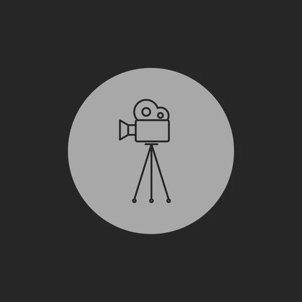 Filmcamera op statief pictogram — Stockvector