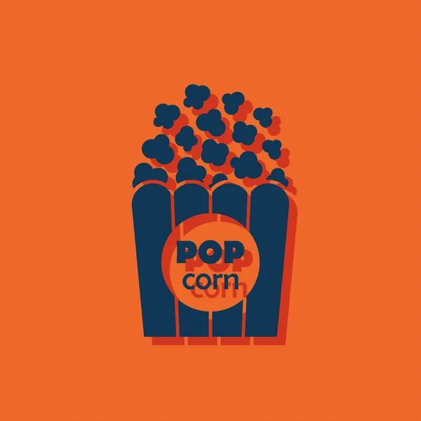 Wektor popcorn ikona. Ikona jedzenie. Eps10 — Wektor stockowy