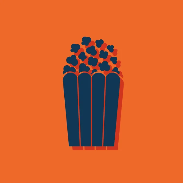Icono de palomitas de maíz vectorial. Icono de comida. Eps10 — Vector de stock