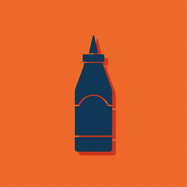 Kuchnia ikona sause butelki — Wektor stockowy