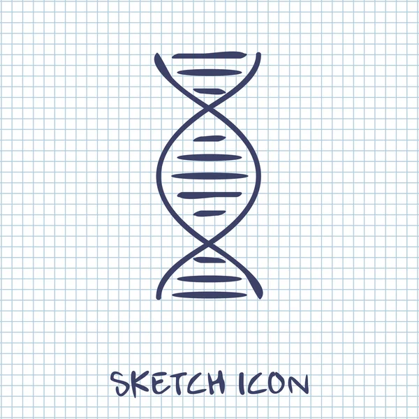 Vector Dna molecuul pictogram — Stockvector