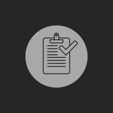 Liste simgesi olan pano