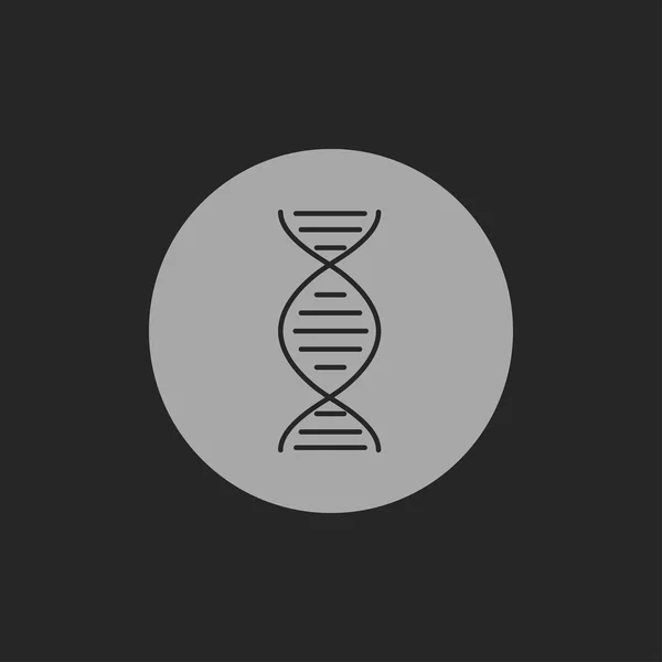 Vector ADN molécula icono — Vector de stock