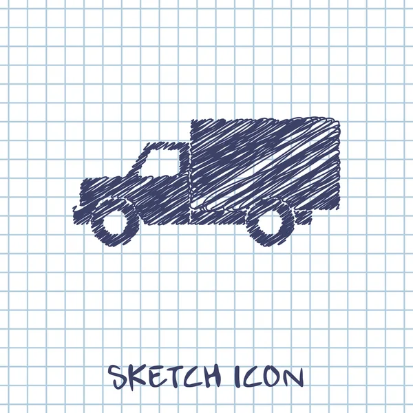 Ikonen för lastbil — Stock vektor